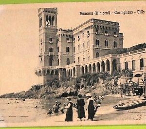 aa9253- CARTOLINA D'EPOCA  GENOVA Città : Cornigliano- Villa Ragio