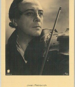 78780 - VINTAGE POSTCARD - CINEMA: Jwan (Ivan) Petrovich, Violins, Music
