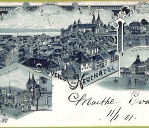 ad6605 - SWITZERLAND Schweitz - Ansichtskarten VINTAGE POSTCARD - Neuchatel-1901