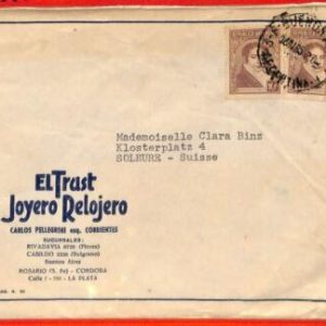 aa2758 - ARGENTINA - POSTAL HISTORY - ADVERTISING COVER  to SWITZERLAND 1950's
