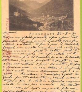 ad5658 - SWITZERLAND Schweitz - Ansichtskarten VINTAGE POSTCARD - Andermatt-1890