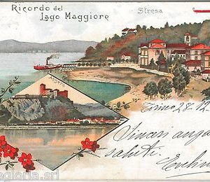 55996 -- CARTOLINA d'Epoca - LAGO MAGGIORE:  Stresa 1902  BELLA