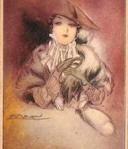 ab6706 - VINTAGE POSTCARD - Glamour Ladies Donnine-ARTIST SIGNED - MAUZAN,1918