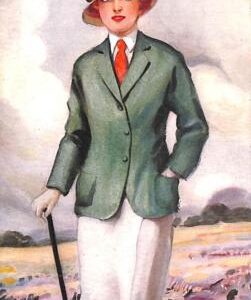 ab6710 - VINTAGE POSTCARD - Glamour Ladies Donnine - ARTIST SIGNED - BARBER