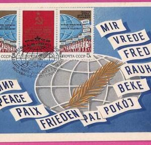 ag3466 - USSR Russia - POSTAL HISTORY - Maximum Card - 1984  PEACE