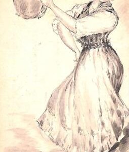 ab6716 - VINTAGE POSTCARD - Glamour Ladies Donnine  ARTIST SIGNED