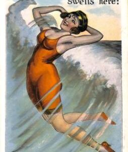 ab6719 - VINTAGE POSTCARD - Glamour Ladies HAMPTON BEACH NH