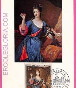 ag3423 - MONACO - POSTAL HISTORY - Set of 2 Maximum Card - 1969, ART