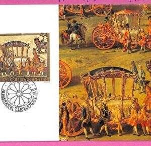 ag3412 - Liechtenstein - POSTAL HISTORY - Set of 3 Maximum Card 1978 ART Horses
