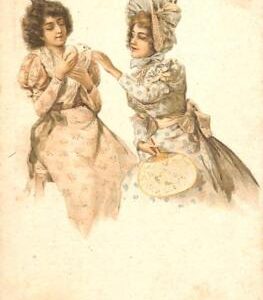 ab6728 - VINTAGE POSTCARD - Glamour Ladies Donnine - ILLUSTRATED