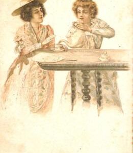 ab6730 - VINTAGE POSTCARD - Glamour Ladies Donnine - ILLUSTRATED