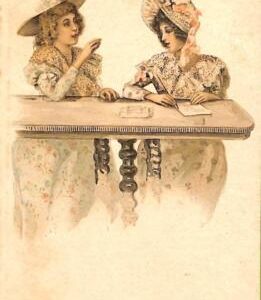 ab6726 - VINTAGE POSTCARD - Glamour Ladies  -  ILLUSTRATED