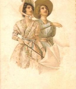 ab6727 - VINTAGE POSTCARD - Glamour Ladies Donnine - ILLUSTRATED