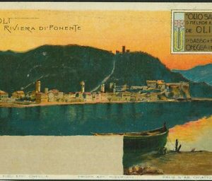 Lib984 - CARTOLINA d'Epoca - PUBBLICITARIA Illustrata - CHIATTONE  Olio SASSO
