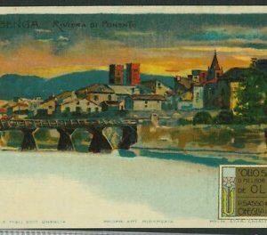 Lib985 - CARTOLINA d'Epoca - PUBBLICITARIA Illustrata - CHIATTONE  Olio SASSO