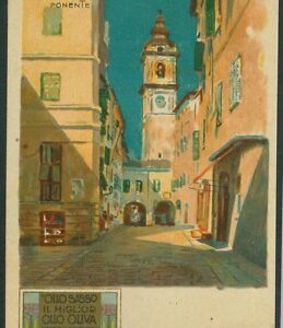 Lib988 - CARTOLINA d'Epoca - PUBBLICITARIA Illustrata - CHIATTONE  Olio SASSO