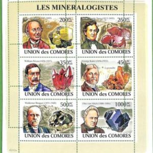 A0357a - COMOROS - ERROR MISSPERF  2008 Minerals Минералы камни