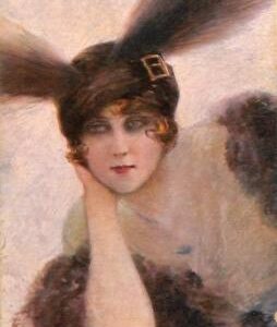 ab6743 - VINTAGE POSTCARD - Glamour Ladies Donnine - ARTIST SIGNED -  CORBELLA