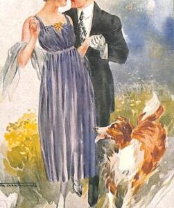 ab6736 - VINTAGE POSTCARD - Glamour Ladies Donnine  ARTIST SIGNED Santini