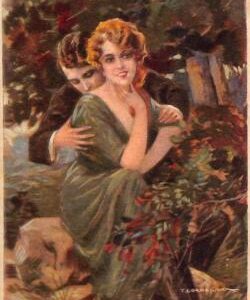 ab6751 - VINTAGE POSTCARD - Glamour Ladies Donnine - ARTIST SIGNED -  CORBELLA