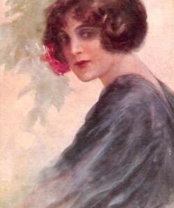 ab6745 - VINTAGE POSTCARD - Glamour Ladies Donnine - ARTIST SIGNED -  CORBELLA