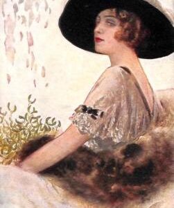 ab6747 - VINTAGE POSTCARD - Glamour Ladies Donnine - ARTIST SIGNED -  CORBELLA