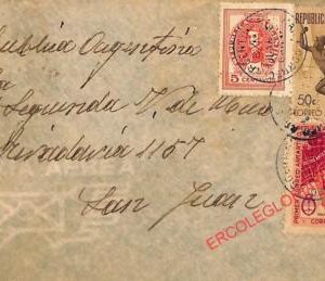 ad6081 - ARGENTINA - POSTAL HISTORY - COVER on board PAQUEBOT Juan Garay