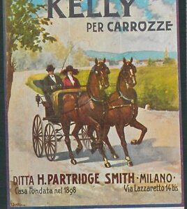 Lib1121 - CARTOLINA d'Epoca PUBBLICITARIA Illustrata GOMME KELLY Beretta MILANO