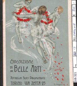 Lib321 - CARTOLINA d'Epoca COMMEMORATIVA Illustrata - Expo ARTE Omegna  TORINO