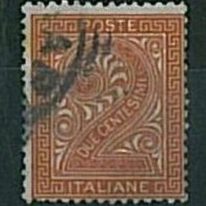 36097  Varietà  ITALIA REGNO:  Sassone T 15h : FILIGRANA CAPOVOLTA - USATO