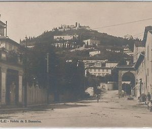 49605  CARTOLINA d'Epoca - FIRENZE provincia : FIESOLE - Veduta da S. DOMENICO