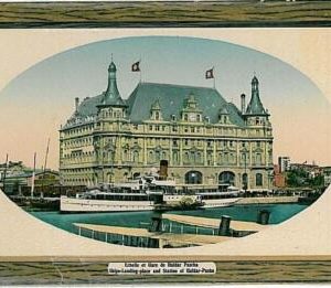 17871 - TURKEY - VINTAGE POSTCARD  - COSTANTINOPLE - ISTAMBUL : TRAIN STATION