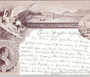 40311  CARTOLINA d'Epoca - COMO Città : ONORANZE a VOLTA -  1899