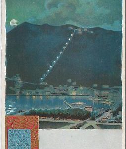 40312   CARTOLINA d'Epoca - COMO Città : FUNICOLARE - ILLUSTRATA