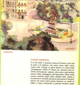 aa9384- CARTOLINA D'EPOCA  GENOVA Città : Piazza Corvetto