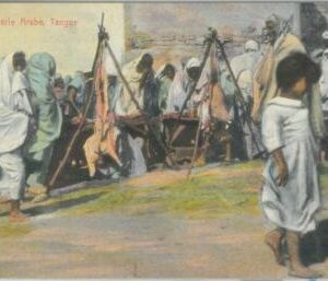 80185 - MOROCCO  - VINTAGE POSTCARD -   Tanger ETHNIC :  BUTCHER