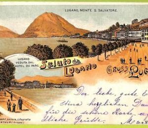 Lib7955 -  SWITZERLAND - VINTAGE POSTCARD - Gruss aus Lugano   - 1898