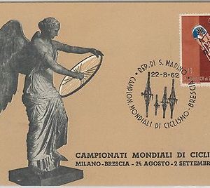 59877 -  ITALY - POSTAL HISTORY:  SPECIAL  POSTCARD 1962 -  CYCLING CHAMPIONSHIP