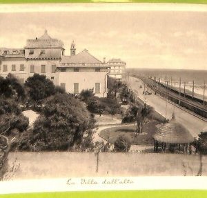 aa9392- CARTOLINA D'EPOCA  GENOVA Città : La Villa dall'alto