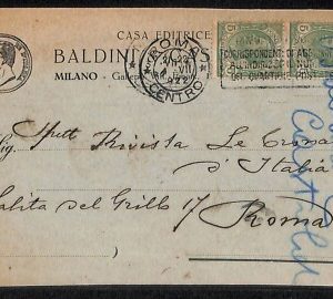 ab1645  - CARTOLINA D'EPOCA - MILANO Città : Pubblicitaria