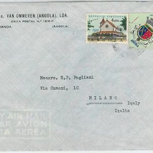 62365  -  ANGOLA - POSTAL HISTORY:   COVER to ITALY 1950'S