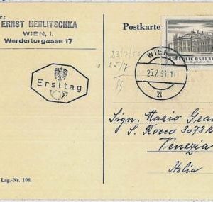 29846  - AUSTRIA -  POSTAL HISTORY - CARD 1955  - ART  THEATRE