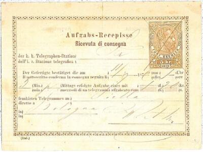 30428 - AUSTRIA - POSTAL HISTORY  Aufgabs:Telegram Reception card- Ferch  #3