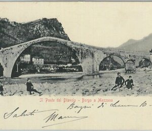 80536 - CARTOLINA d'Epoca - LUCCA  Provincia  - Borgo a Mozzano 1901