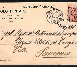 ab1647  - CARTOLINA D'EPOCA - MILANO Città : Pubblicitaria