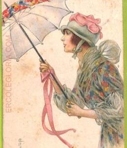 af1833 - VINTAGE POSTCARD - Glamour Ladies Donnine - ARTIST SIGNED-Colombo-1919