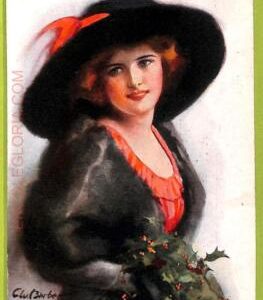 af1839 - VINTAGE POSTCARD - Glamour Ladies Donnine-ARTIST SIGNED - Barber - 1914