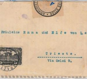 41878  - AUSTRIA -  POSTAL HISTORY - COVER from GRAZ to TRIESTE - NICE! 1921