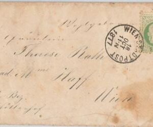 41859 - AUSTRIA  -  POSTAL HISTORY - COVER - WIEN LOCAL POST 1877