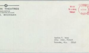BK0084 - USA - Postal History - Red POSTMARK on cover 1964 -  CINEMA
